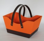 MAGAZINE BASKET WITH HOLDER