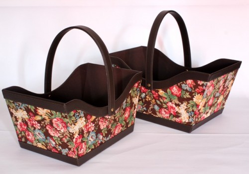 MAGAZINE BASKET WITH HOLDER 2